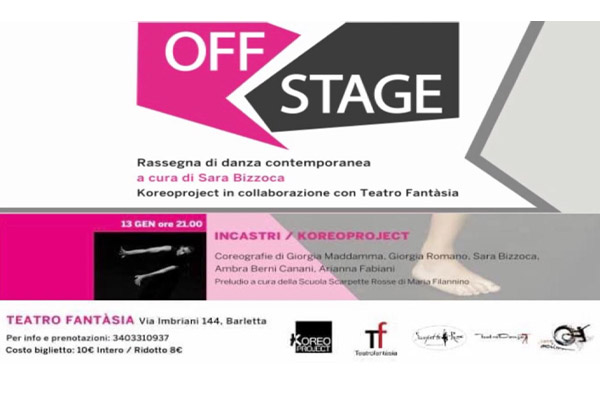 Incastri / Koreoproject - Teatro Fantàsia - Barletta - Biglietti
