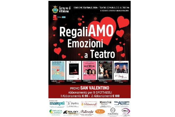 Abbonamento Teatro Comunale Altidona - Stagione Teatrale 2026