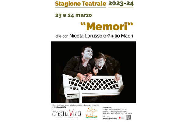 Memori - Sala BCC - San Salvo - Biglietti - Associazione Creati-Vita