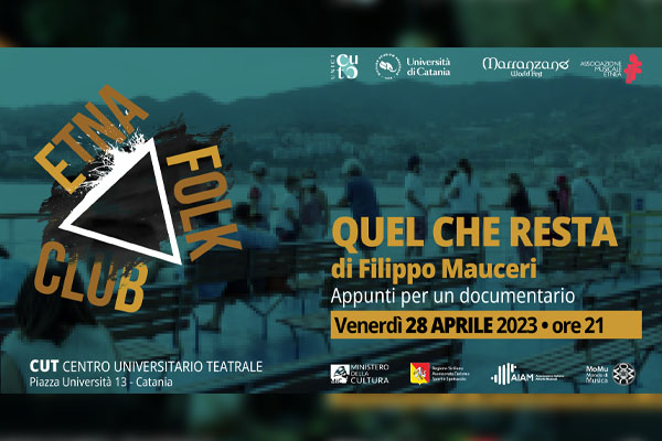 Filippo Mauceri - Etna Folk Club - Centro Universitario Teatrale - Biglietti