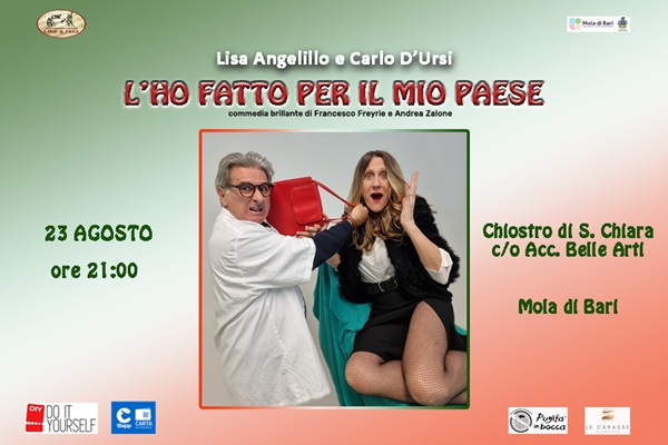 L'ho fatto per il mio paese - Chiostro di Santa Chiara - Mola di Bari - Biglietti