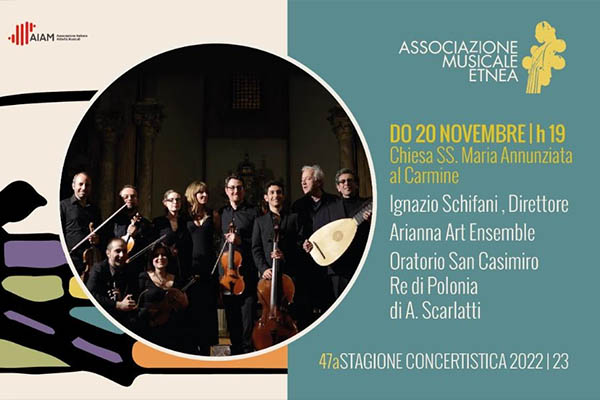 Oratorio San Casimiro re di Polonia di Scarlatti - Catania - Biglietti