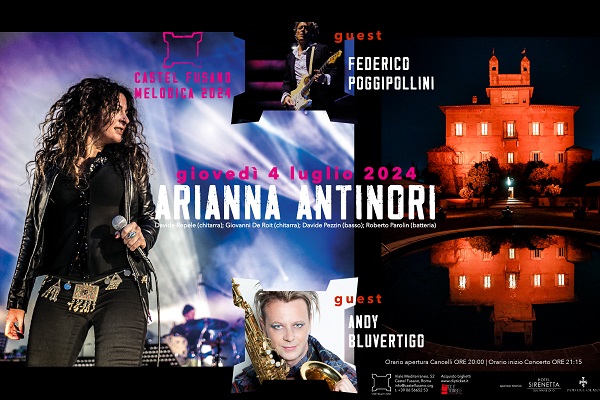 Arianna Antinori - Federico Poggipollini - Andy Bluvertigo - Castel Fusano - Biglietti