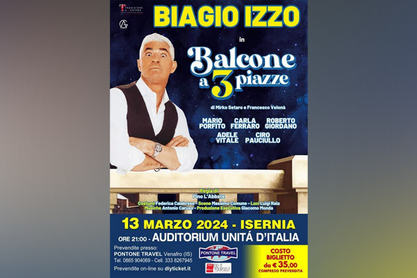 Biglietti - Balcone a tre piazze - Auditorium unità d'Italia - Isernia (IS) 