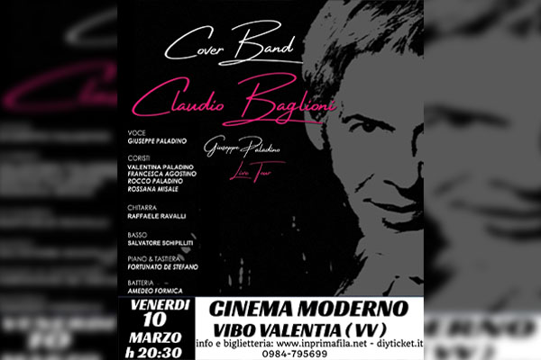 Cover Band Baglioni - Cinema Modermo, Vibo Valentia (VV)