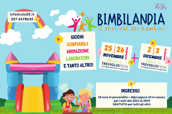 Bimbilandia - Il festival dei bambini - Treviglio Fiera - Biglietti
