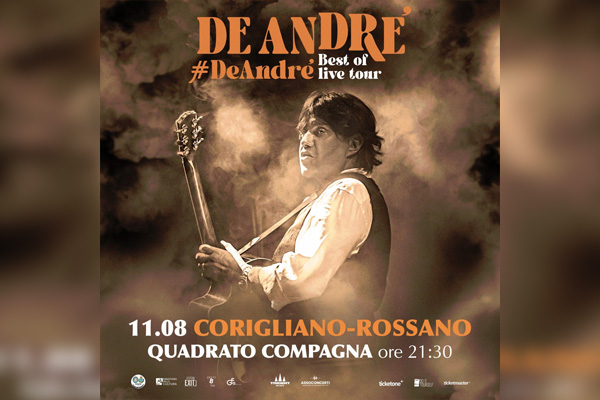 Biglietti - Cristiano De Andre' Live Tour - Quadrato Compagna - Corigliano Calabro