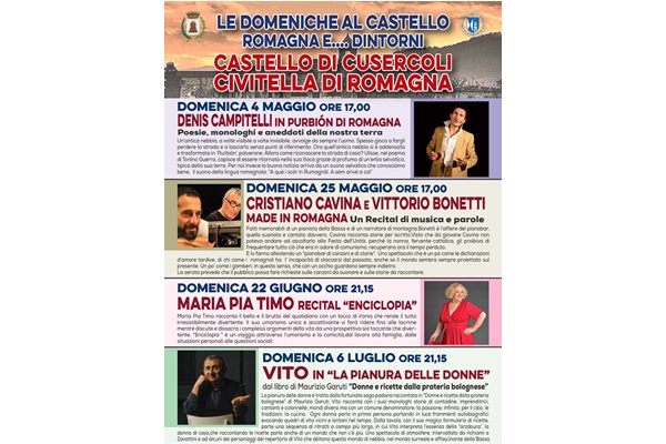 Abbonamento LE DOMENICHE AL CASTELLO - ROMAGNA E...DINTORNI 2025