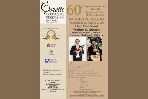 Biglietti - Duo Maddonni - Violino & Chitarra - Torre a Mare - Bari (BA)