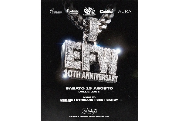 EFW 10th Anniversary - BluBay - Crotone - Biglietti