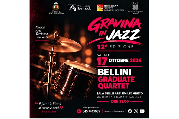 Bellini Graduate Quartet - Sala Delle Arti Emilio Greco - Gravina di Catania - Biglietti