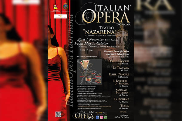 Italian Opera Taormina Settembre 2022 - Biglietti