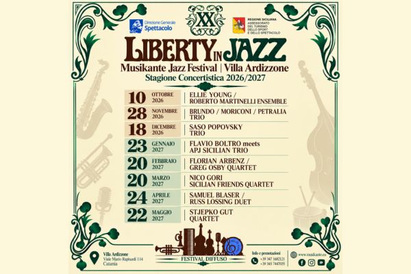 Abbonamento Liberty in Jazz - Villa Ardizzone - Catania (CT) - Viale Mario Rapisardi, 114