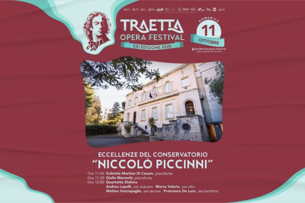 Biglietti - TOF 2026 V Eccellenze del Conservatorio N.Piccini - Teatro T. Traetta