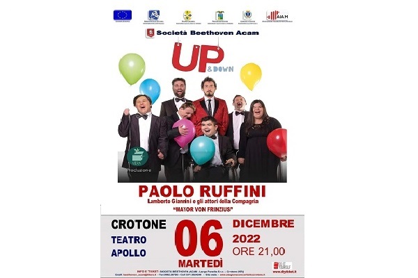 Paolo Ruffini - Up & Down - Teatro Apollo - Crotone - Biglietti