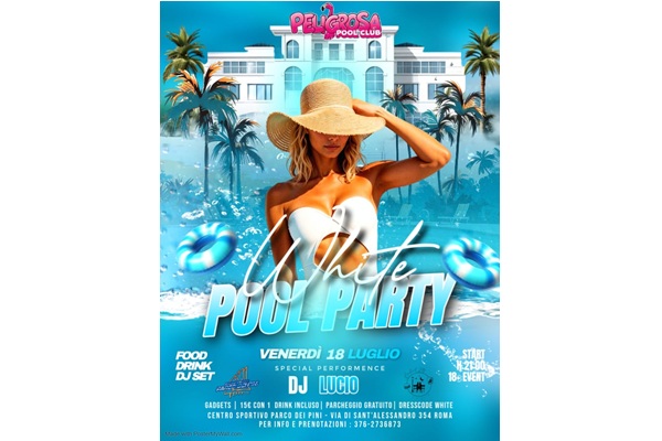 PELIGROSA - POOL PARTY white