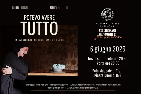 Potevo avere tutto - Polo Museale di Trani - Biglietti