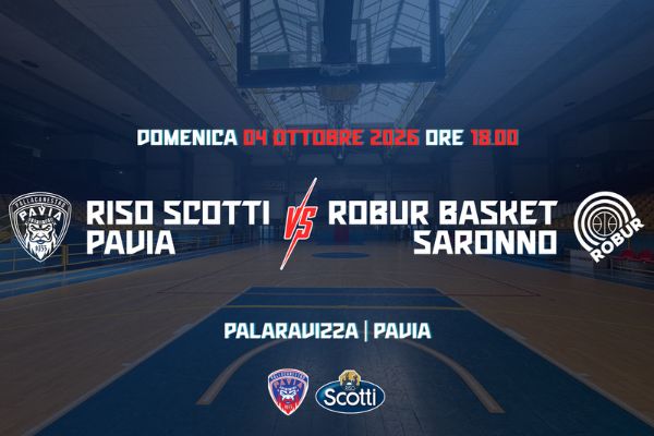 Biglietti - Riso Scotti Pall Pavia 1933 vs Rob Saronno - PalaRavizza - Pavia (PV)