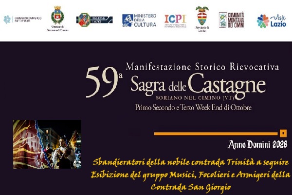 Sagra delle Castagne 2026 - Piazza V. Emanuele - Soriano nel Cimino