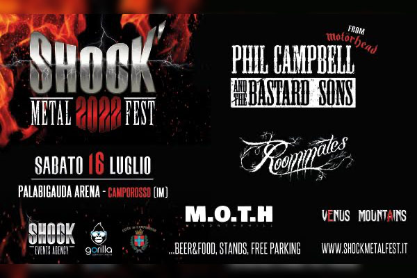  SHOCK METAL FEST 2022 day 1 - PalaBigauda - Camporosso (IM) - Biglietti