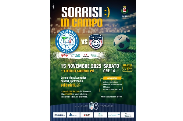Sorrisi in campo / Nazionale Calcio TV & Social - Smile Team - Saronno - Biglietti Partita