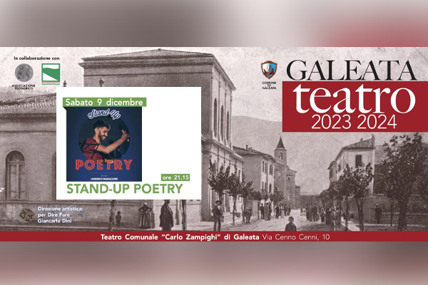 Biglietti - Stand up Poetry - Teatro Comunale Carlo Zampighi - Galeata (FC)