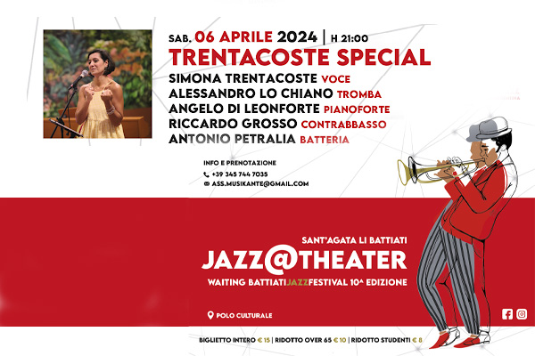 Biglietti - Simona Trentacoste Special 5et - Teatro Comunale - Sant'Agata li Battiati