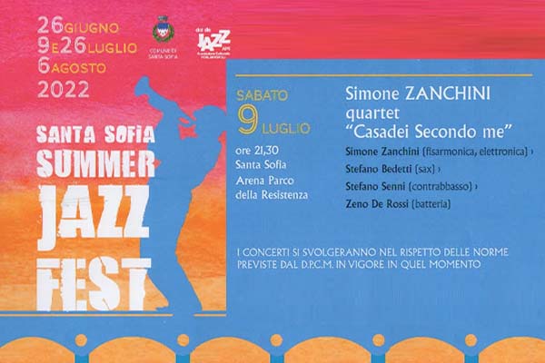 Simone ZANCHINI quartet - Santa Sofia Summer Jazz Fest 2022 - Biglietti