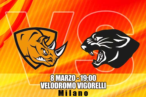 Biglietti - Rhinos vs Panthers - Velodromo Vigorelli