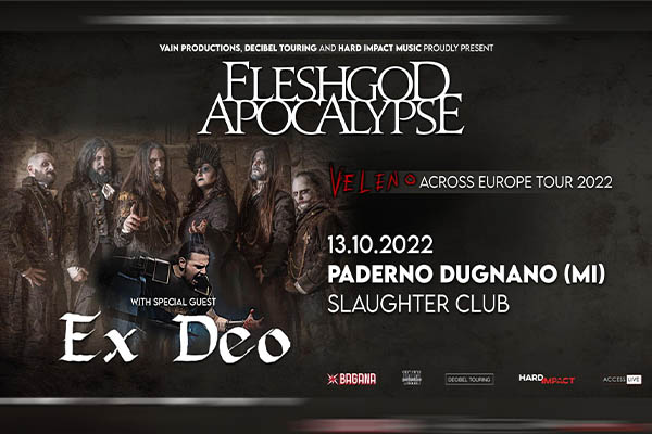 Biglietti - FleshGod Apocalypse - Slaughter - Paderno Dugnano (MI) 