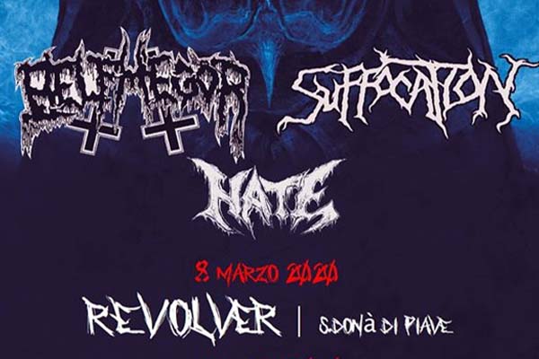 Biglietti - Suffocation + Belphegor + Hate - Discoteca Revolver (VE)