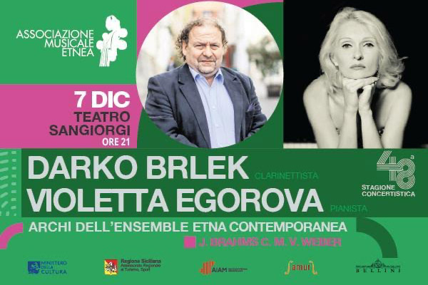 Darko Brlek - Violetta Egorova - Teatro Sangiorgi - Catania - Biglietti - Etnea