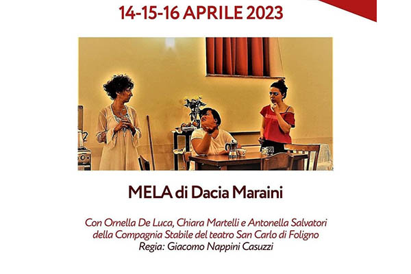 Biglietti - Mela - Teatro San Carlo - Foligno (PG) - Via Aurelio Saffi, 18