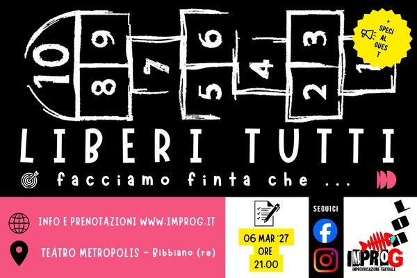 Liberi tutti / Cinema Teatro Metropolis Bibbiano / Biglietti