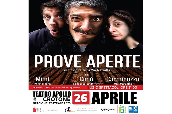 Biglietti - Prove Aperte -  Cinema Teatro Apollo - Crotone (KR) 