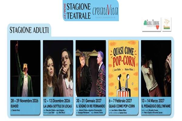 Abbonamento Stagione Teatrale Adulti 2026/2027 - Turno di Domenica