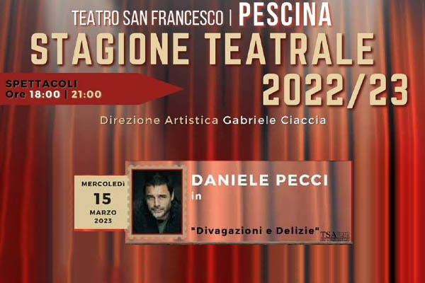 Daniele Pecci - Teatro San Francesco di Pescina - Biglietti