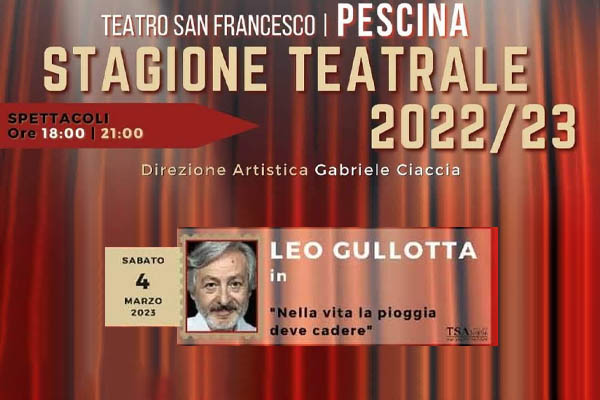 Leo Gullotta - Teatro San Francesco di Pescina - Biglietti