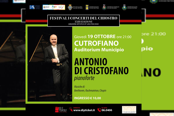 Antonio Di Cristofano - Auditorium Municipio - Cutrofiano - Biglietti