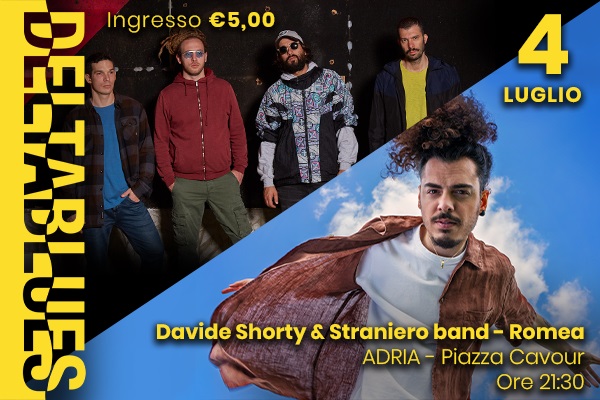 Davide Shorty & Straniero Band - Romea - Adria Biglietti
