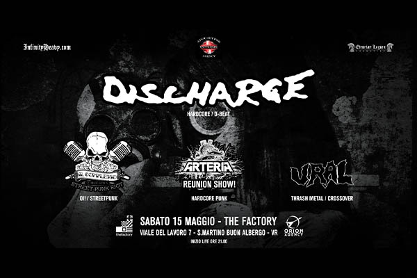 Biglietti - Discharge - The Factory - San Martino Buon Albergo Verona