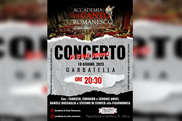 Alvaro Amici - Concerto di fine anno - Teatro Garbatella - Roma - Biglietti