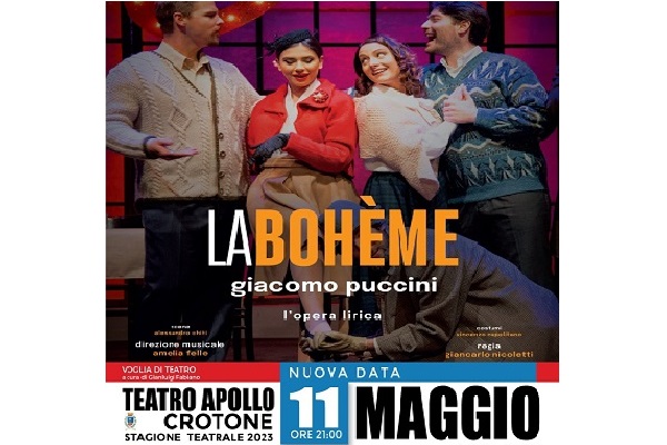 Biglietti -  La Boheme - Cinema Teatro Apollo - Crotone (KR) 