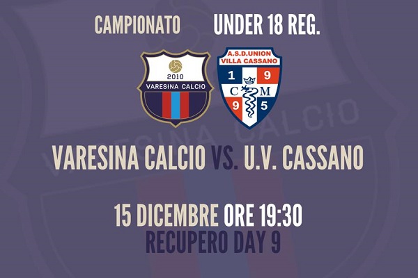 Under 18 VARESINA affronteranno UV CASSANO ALLIEVI