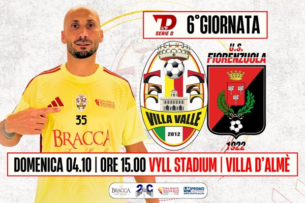 Villa Valle - Fiorenzuola 1922 - Villa D'Almè - Calcio Serie D - Biglietti