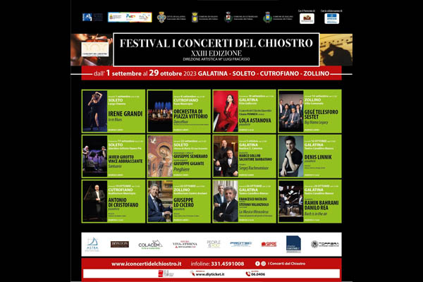 Festival I Concerti del Chiostro XXIII Edizione